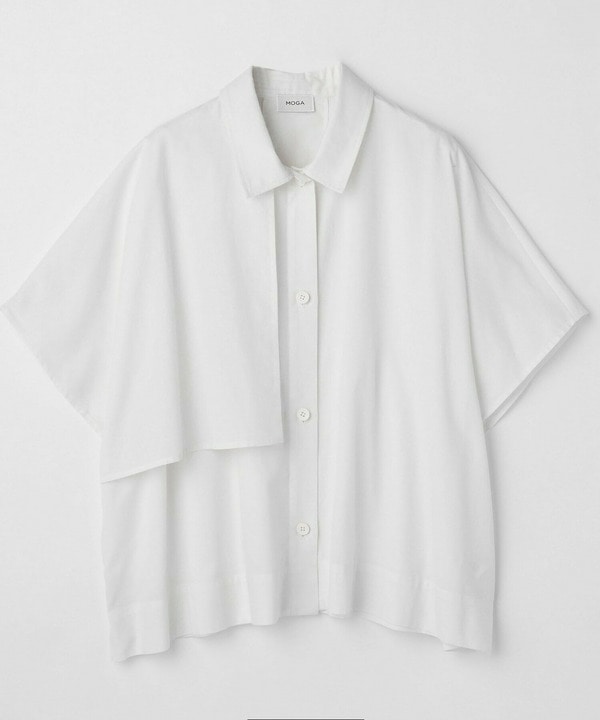 【大きいサイズ】コットンメッシュドロップショルダーシャツブラウス【大きいサイズ】コットンメッシュドロップショルダーシャツブラウス