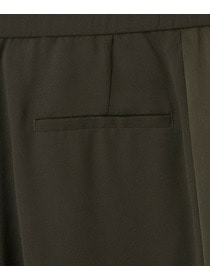 【MOGA】【大きいサイズ】バックサテンジョーゼットセミワイドパンツ 詳細画像 カーキ 4