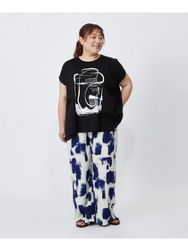 【MOGA】【大きいサイズ】コットンスムースプリントTシャツ 詳細画像 ブラック 13