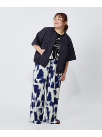 【MOGA】【大きいサイズ】コットンスムースプリントTシャツ 詳細画像 ブラック 19