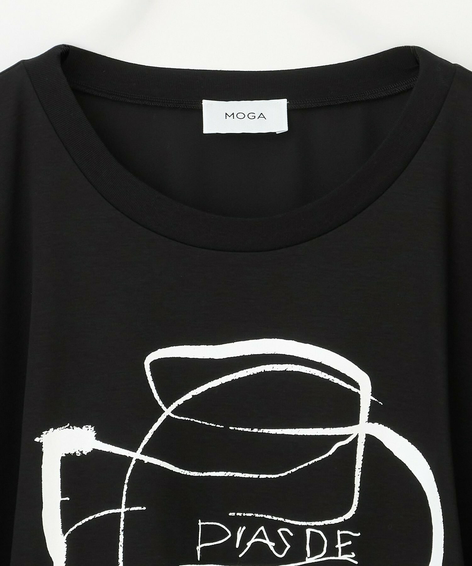 【MOGA】【大きいサイズ】コットンスムースプリントTシャツ 詳細画像 ブラック 29