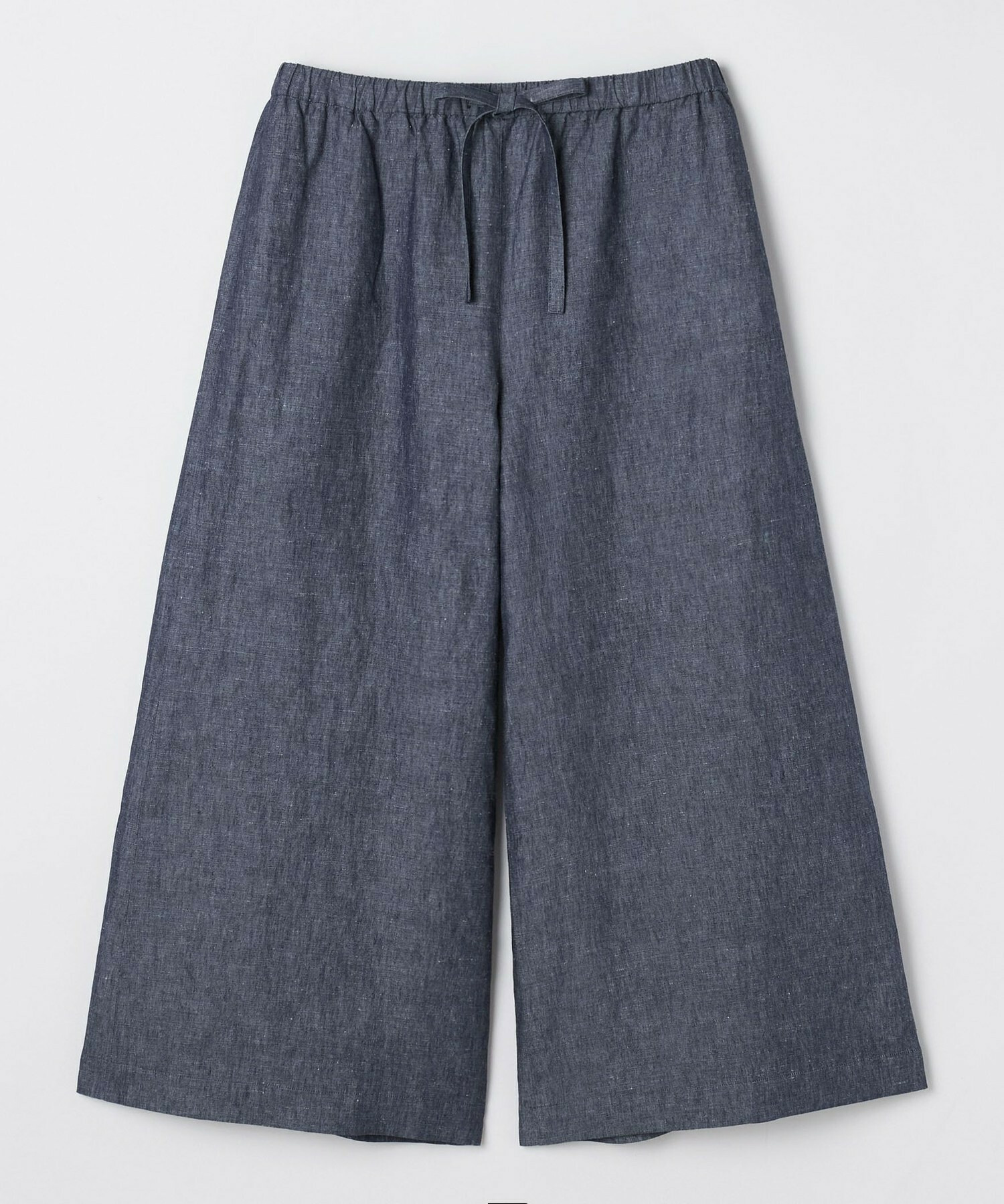 【feerique】【大きいサイズ】feerique ヘンプコットンシャンブレーギャザーパンツ 詳細画像 ネイビー 1