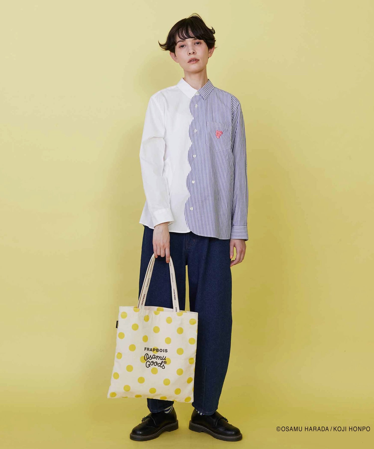 【FRAPBOIS】OSAMU GOODS ロゴトート 詳細画像 B 10