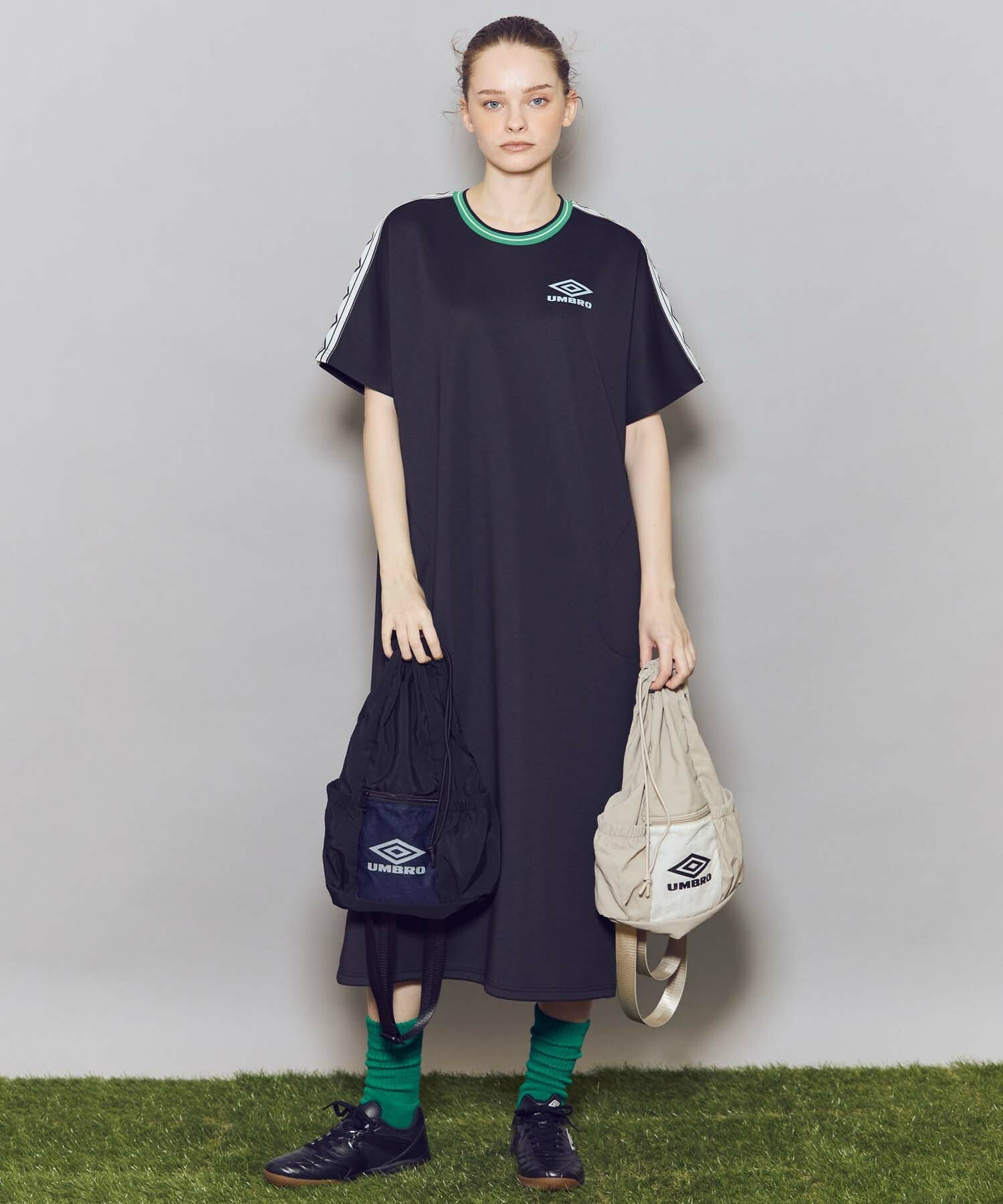 【FRAPBOIS】UMBRO ドローストリングバッグ 詳細画像 ブラック 10