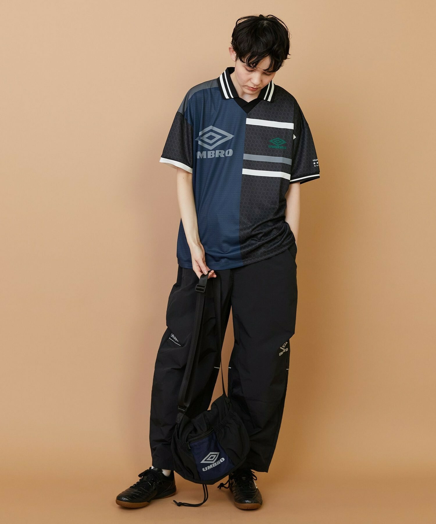 【FRAPBOIS】UMBRO ドローストリングバッグ 詳細画像 ブラック 19