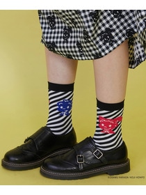 【FRAPBOIS】OSAMU GOODS ストライプソックス 詳細画像 ブラック 10