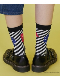 【FRAPBOIS】OSAMU GOODS ストライプソックス 詳細画像 ブラック 15