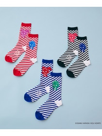 【FRAPBOIS】OSAMU GOODS ストライプソックス 詳細画像 ブラック 18