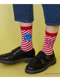 【FRAPBOIS】OSAMU GOODS ストライプソックス 詳細画像 ブラック 4