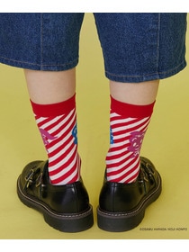 【FRAPBOIS】OSAMU GOODS ストライプソックス 詳細画像 ブラック 5