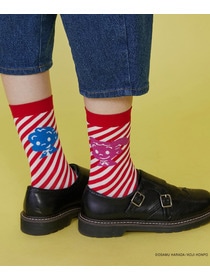 【FRAPBOIS】OSAMU GOODS ストライプソックス 詳細画像 ブラック 6