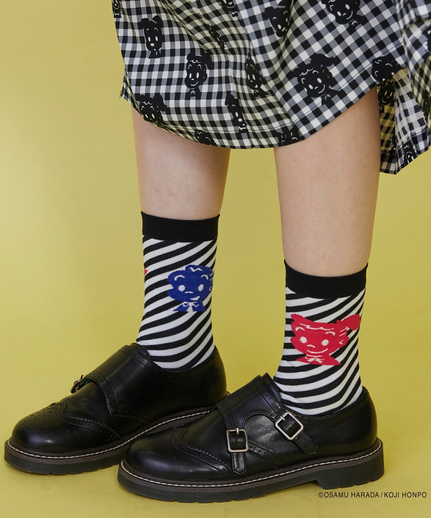 【FRAPBOIS】OSAMU GOODS ストライプソックス 詳細画像 ブラック 10