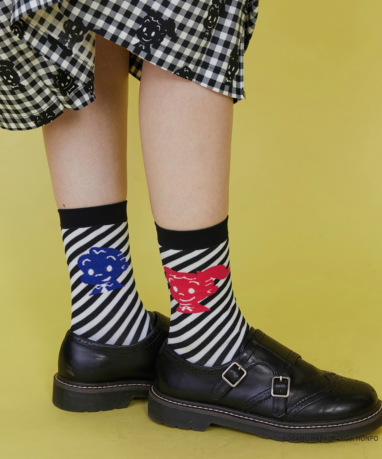 【FRAPBOIS】OSAMU GOODS ストライプソックス 詳細画像 ブラック 12