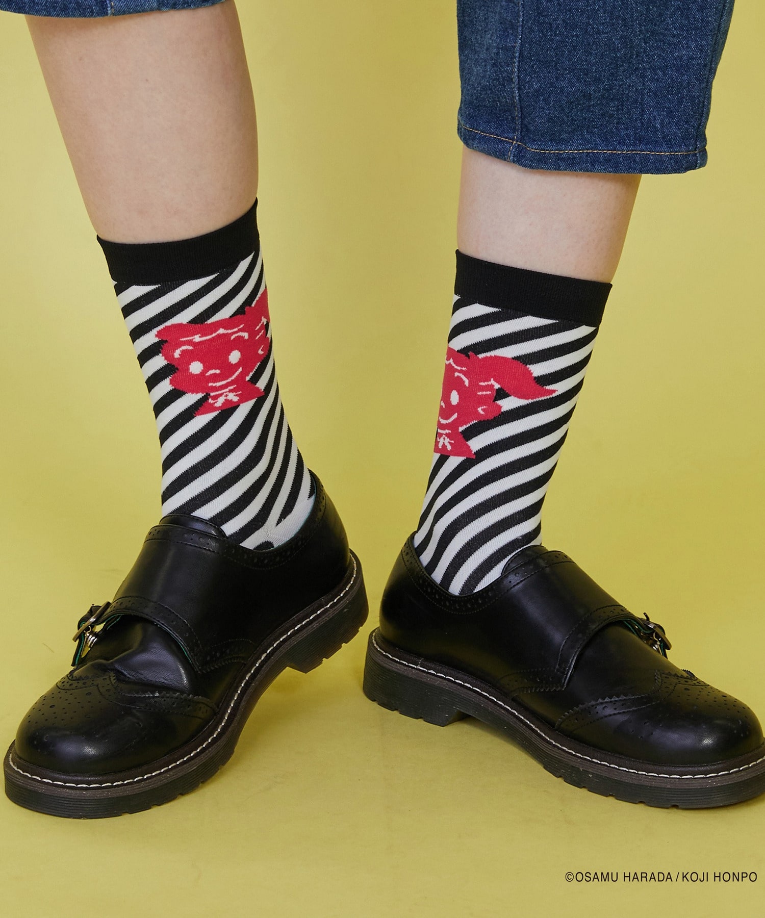 【FRAPBOIS】OSAMU GOODS ストライプソックス 詳細画像 ブラック 13