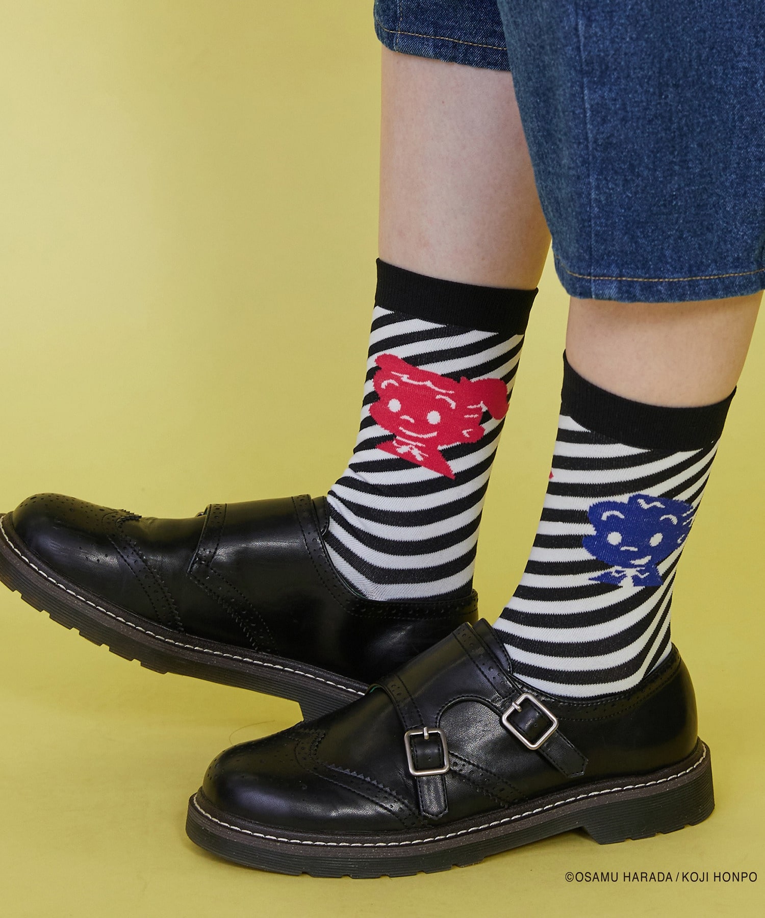 【FRAPBOIS】OSAMU GOODS ストライプソックス 詳細画像 ブラック 14