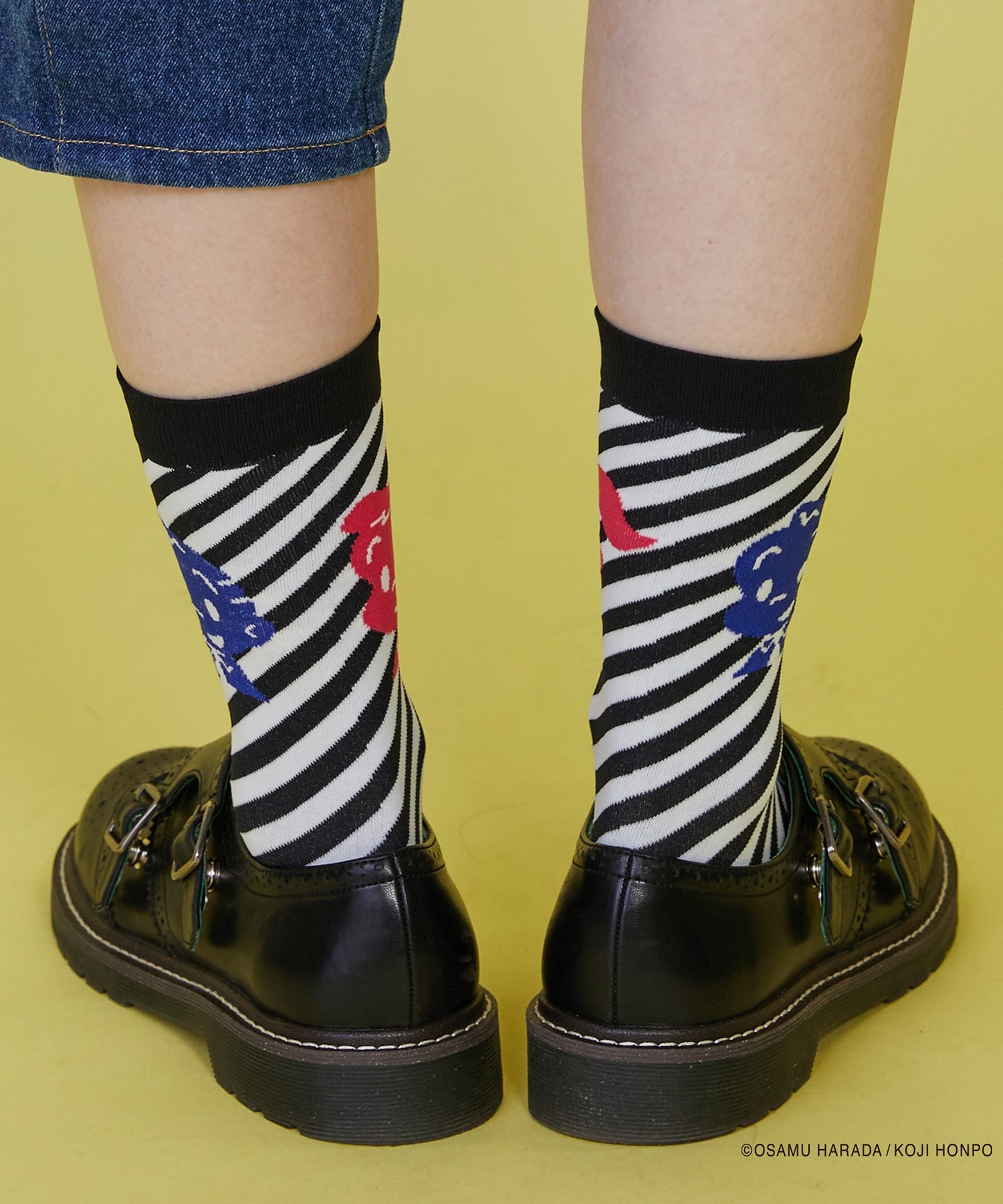 【FRAPBOIS】OSAMU GOODS ストライプソックス 詳細画像 ブラック 15