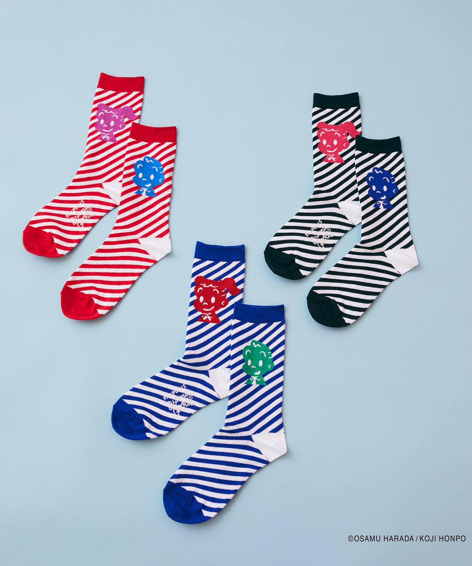 【FRAPBOIS】OSAMU GOODS ストライプソックス 詳細画像 ブラック 18