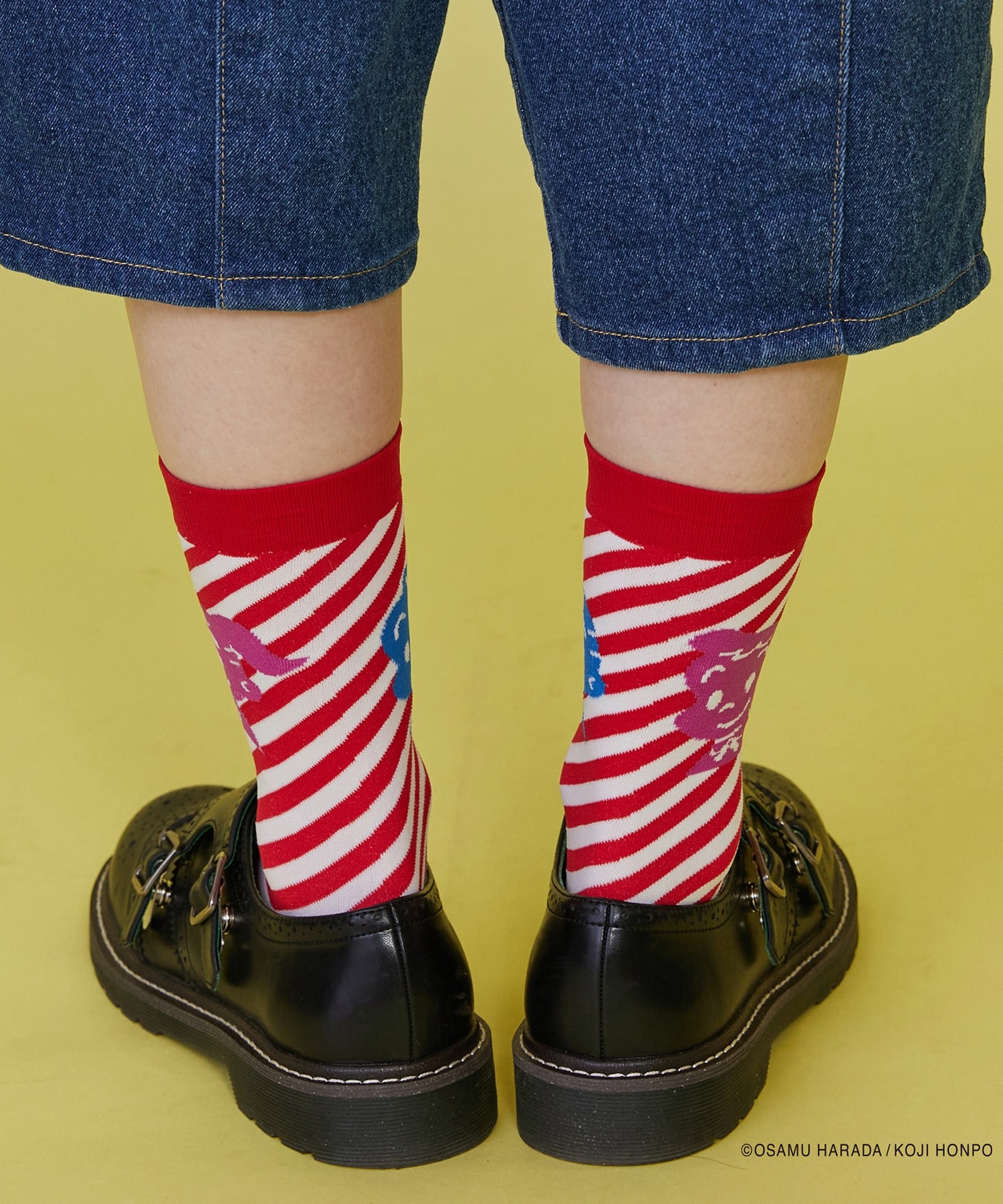 【FRAPBOIS】OSAMU GOODS ストライプソックス 詳細画像 ブラック 5