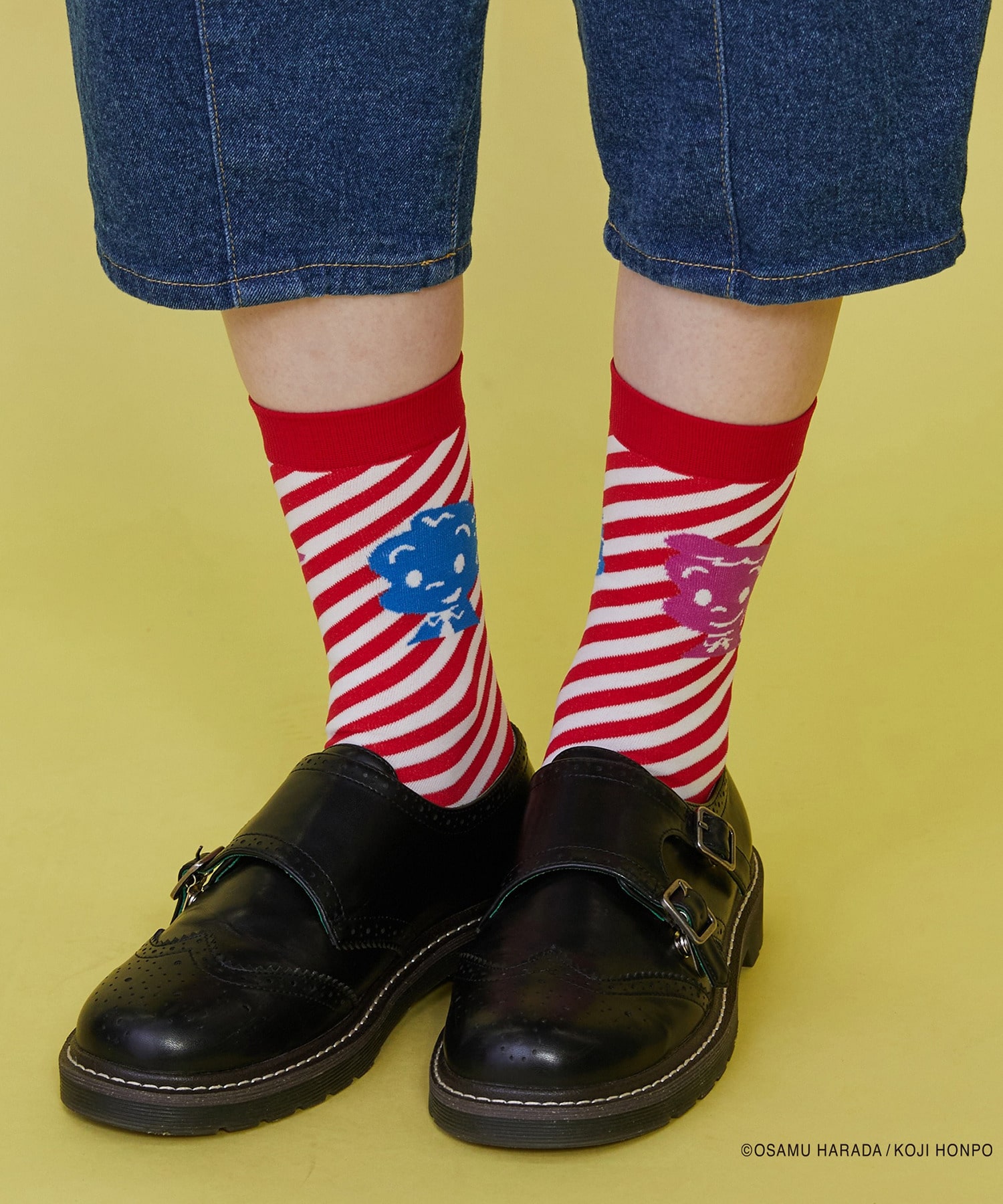 【FRAPBOIS】OSAMU GOODS ストライプソックス 詳細画像 ブラック 7