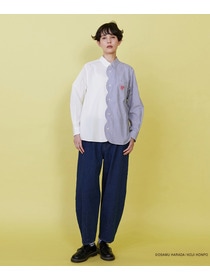 【FRAPBOIS】OSAMU GOODS スカラップシャツ 詳細画像 ブラック 11