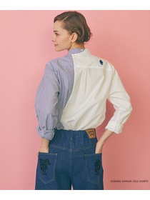 【FRAPBOIS】OSAMU GOODS スカラップシャツ 詳細画像 ブラック 2