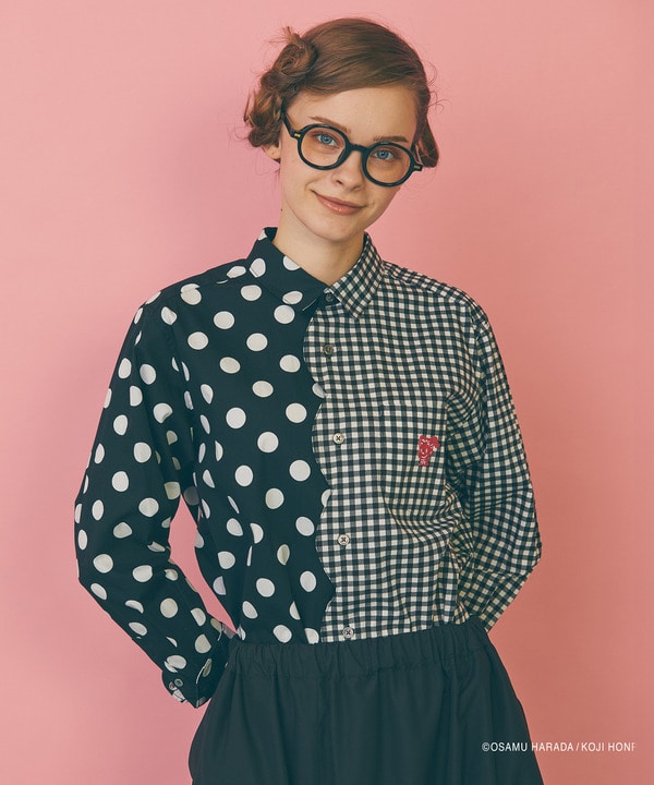 OSAMU GOODS スカラップシャツOSAMU GOODS スカラップシャツ