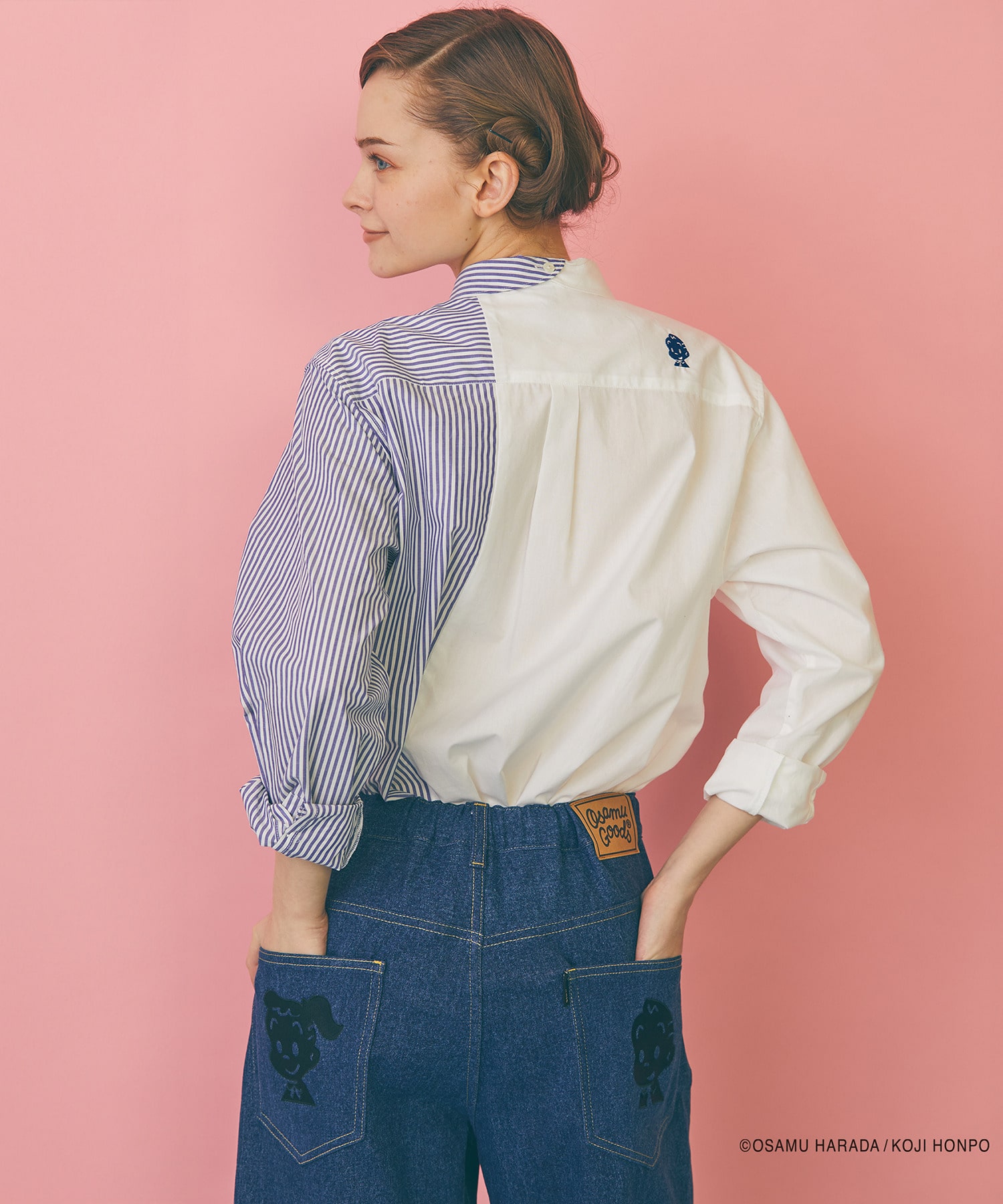 【FRAPBOIS】OSAMU GOODS スカラップシャツ 詳細画像 ブラック 2