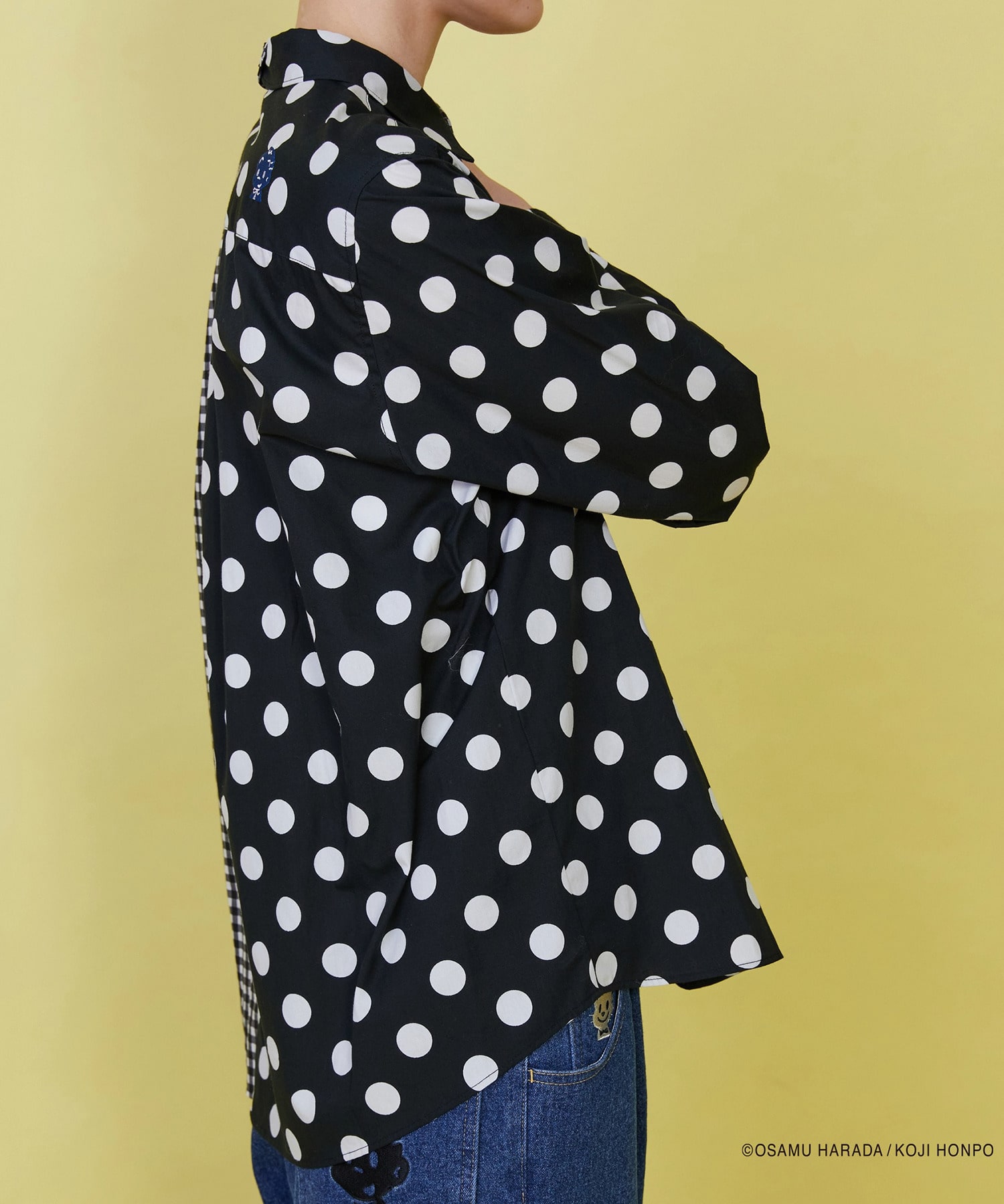 【FRAPBOIS】OSAMU GOODS スカラップシャツ 詳細画像 ブラック 21