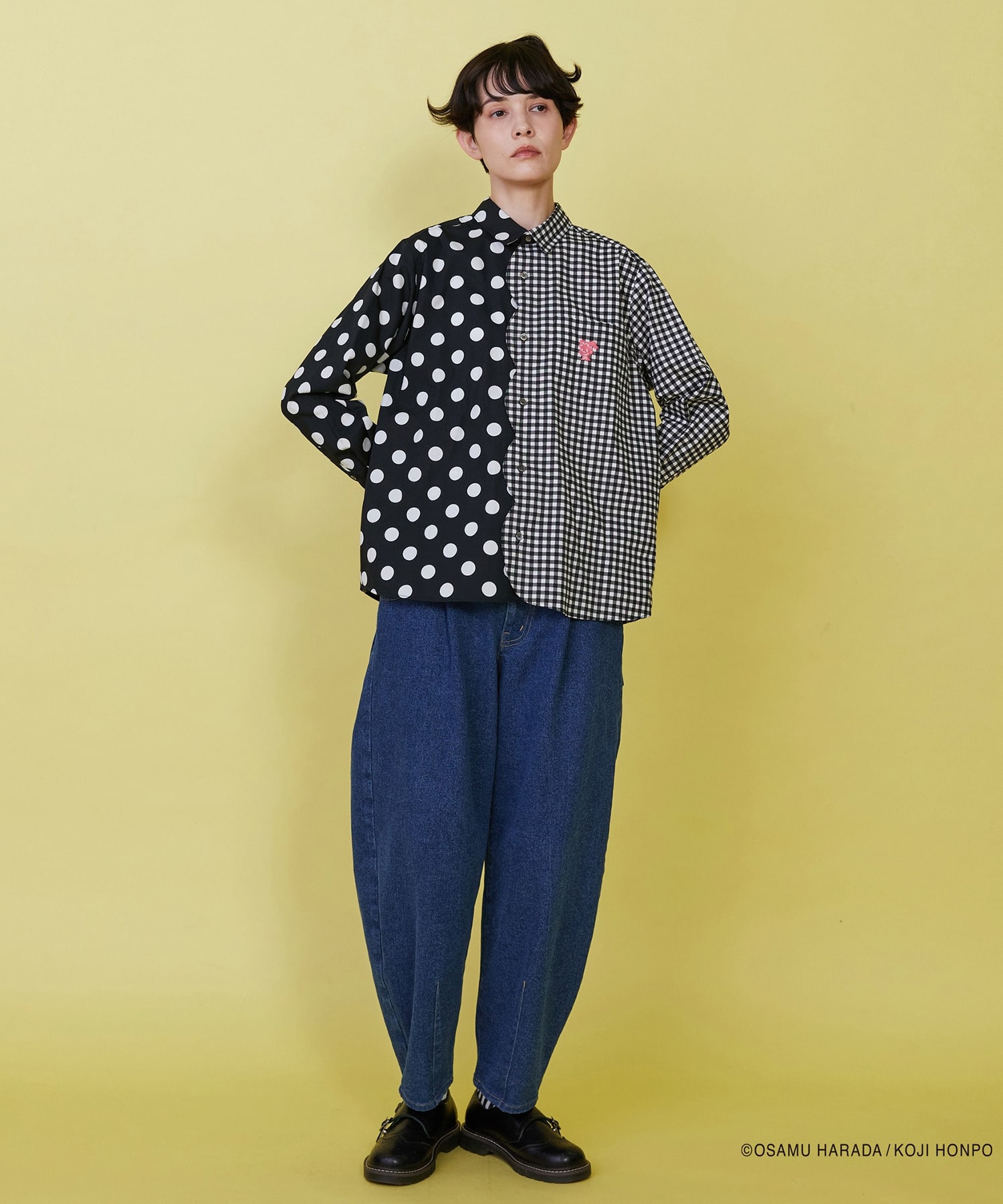 【FRAPBOIS】OSAMU GOODS スカラップシャツ 詳細画像 ブラック 27