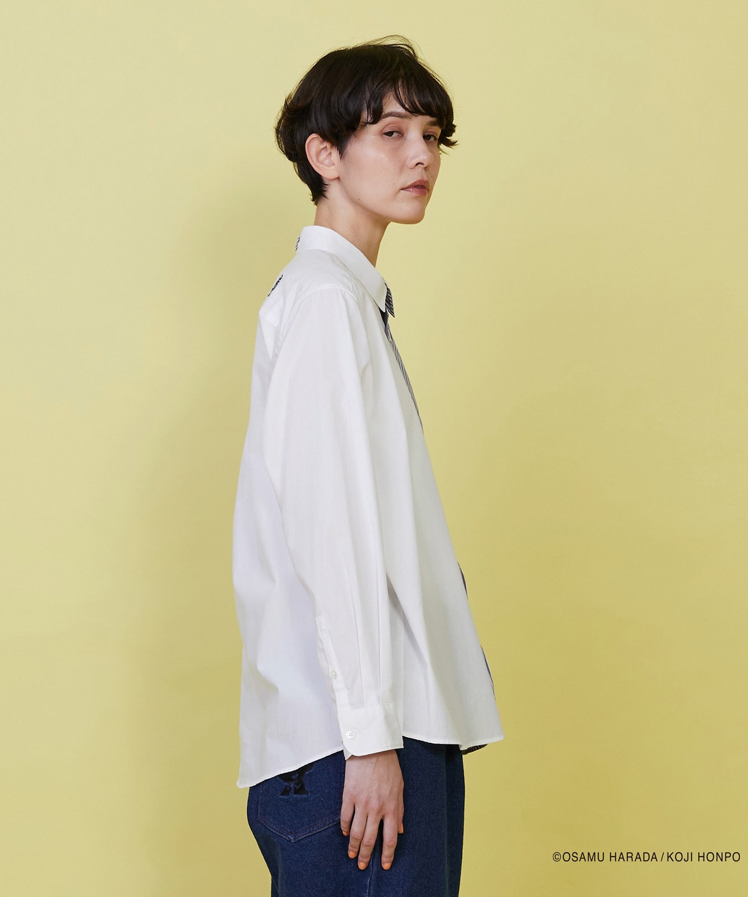 【FRAPBOIS】OSAMU GOODS スカラップシャツ 詳細画像 ブラック 6