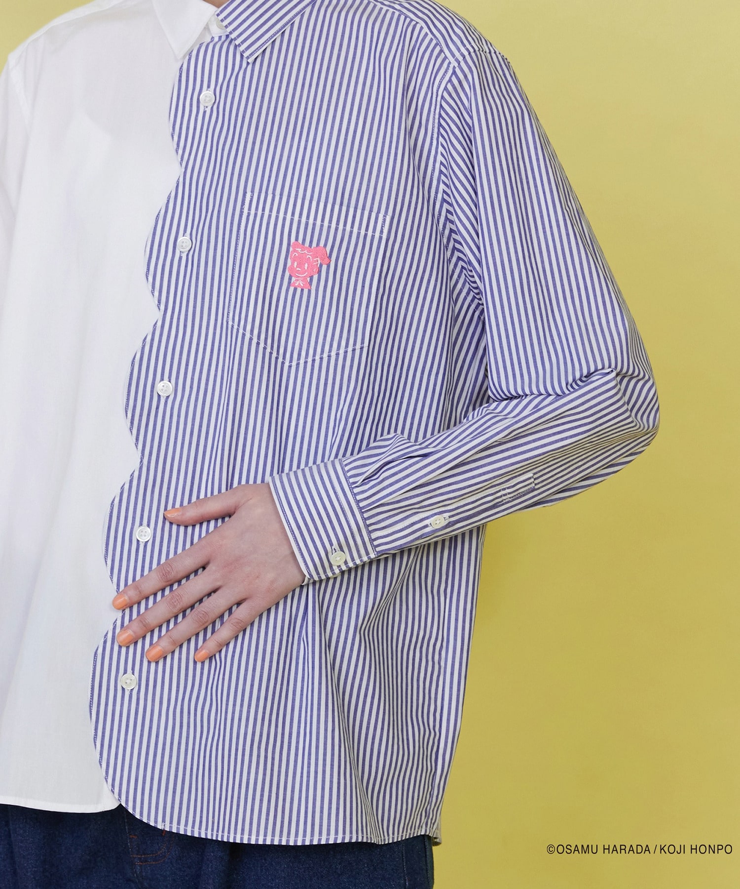 【FRAPBOIS】OSAMU GOODS スカラップシャツ 詳細画像 ブラック 7