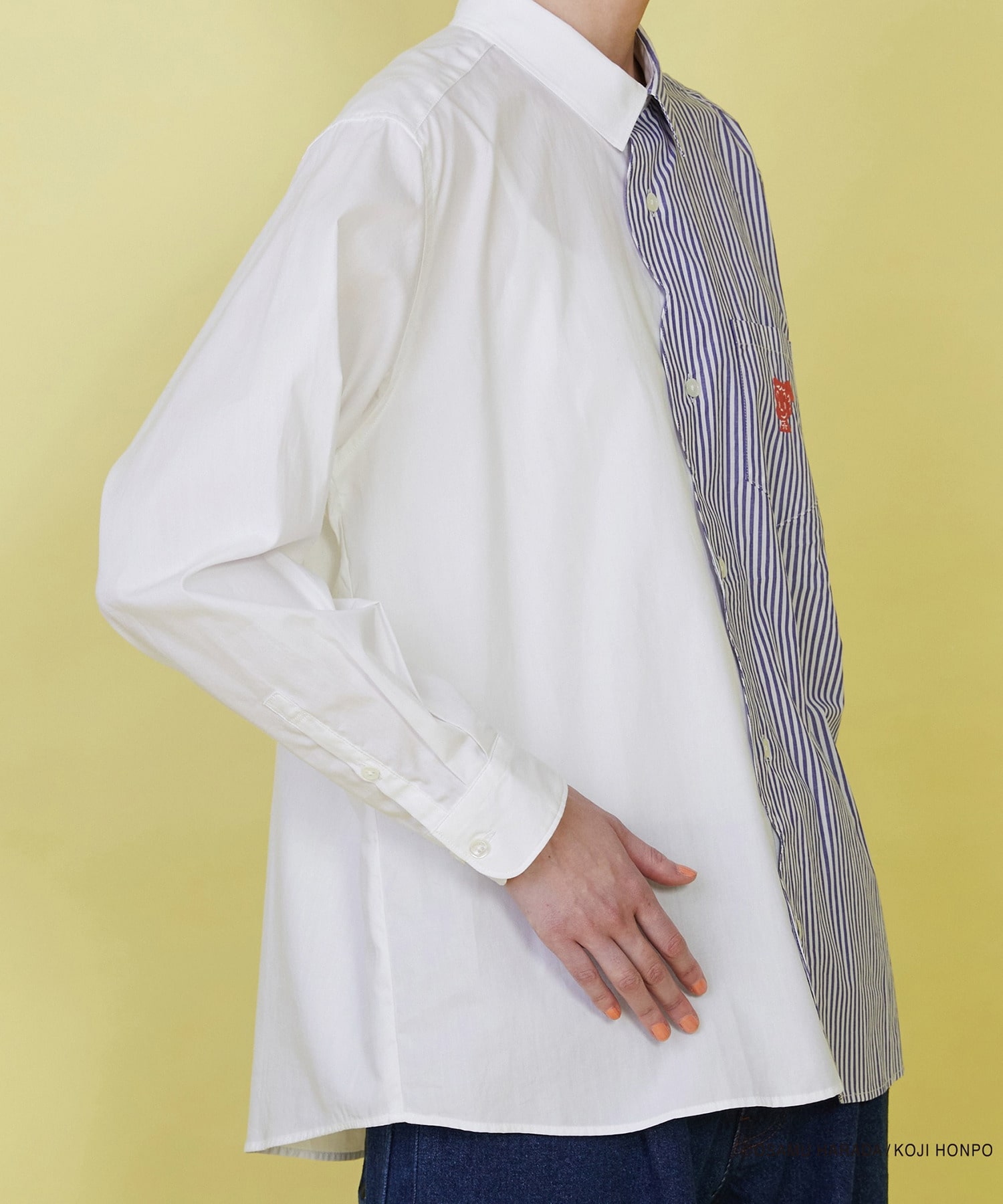 【FRAPBOIS】OSAMU GOODS スカラップシャツ 詳細画像 ブラック 8