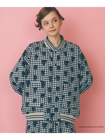 【FRAPBOIS】OSAMU GOODS レタードジャケット 詳細画像 チャコールグレー 5