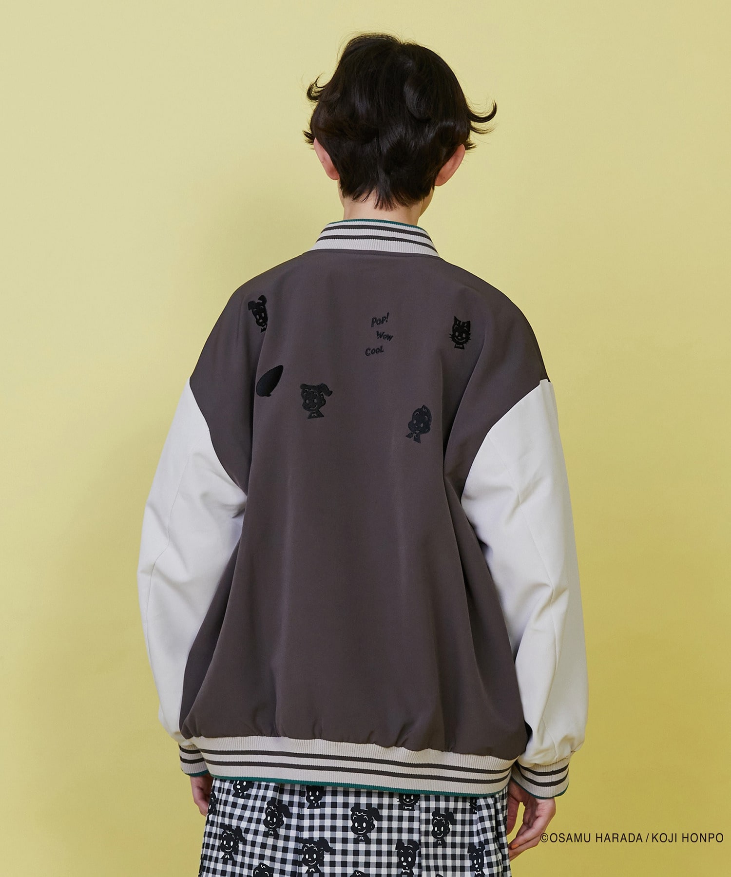 【FRAPBOIS】OSAMU GOODS レタードジャケット 詳細画像 チャコールグレー 10