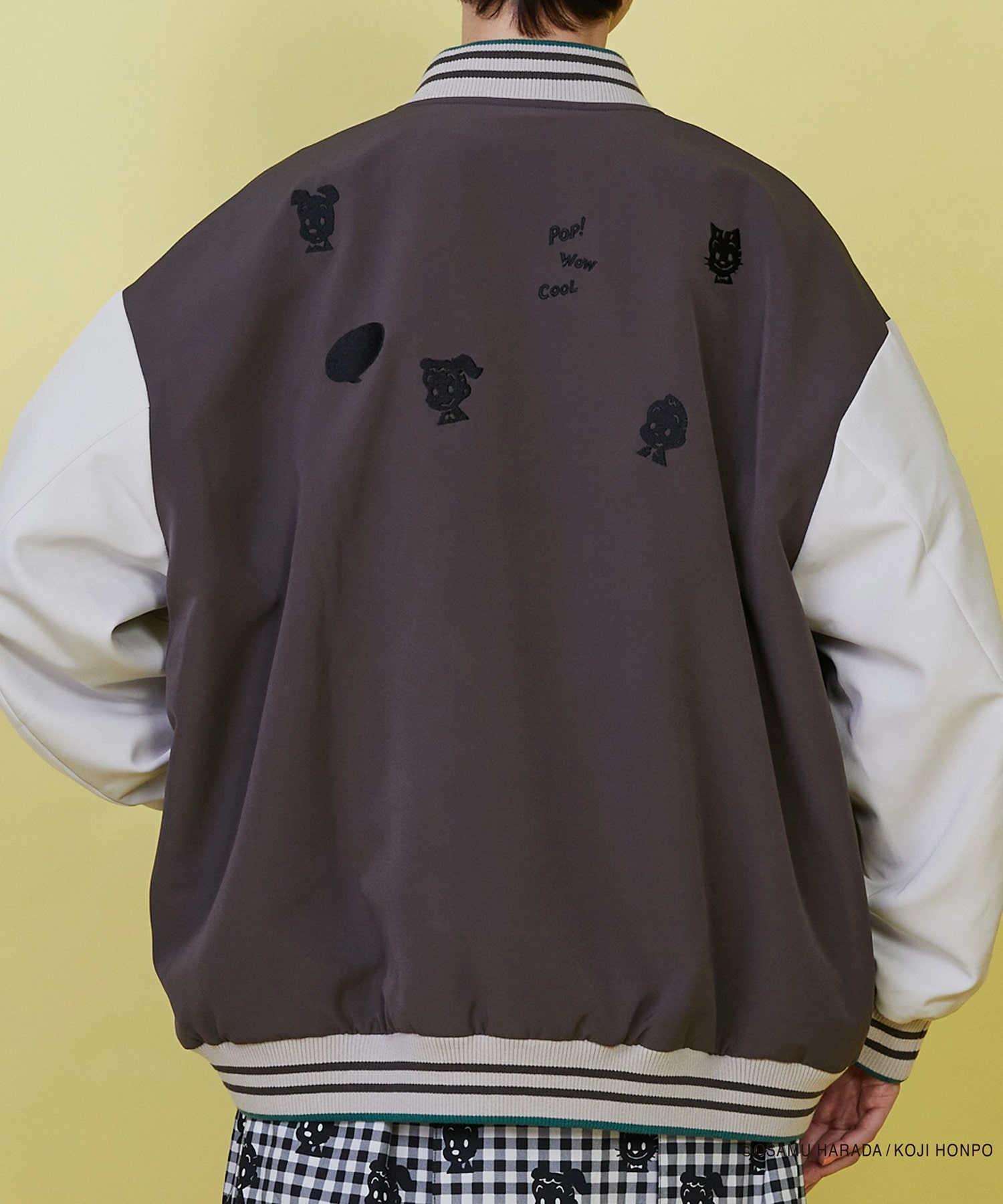 【FRAPBOIS】OSAMU GOODS レタードジャケット 詳細画像 チャコールグレー 14