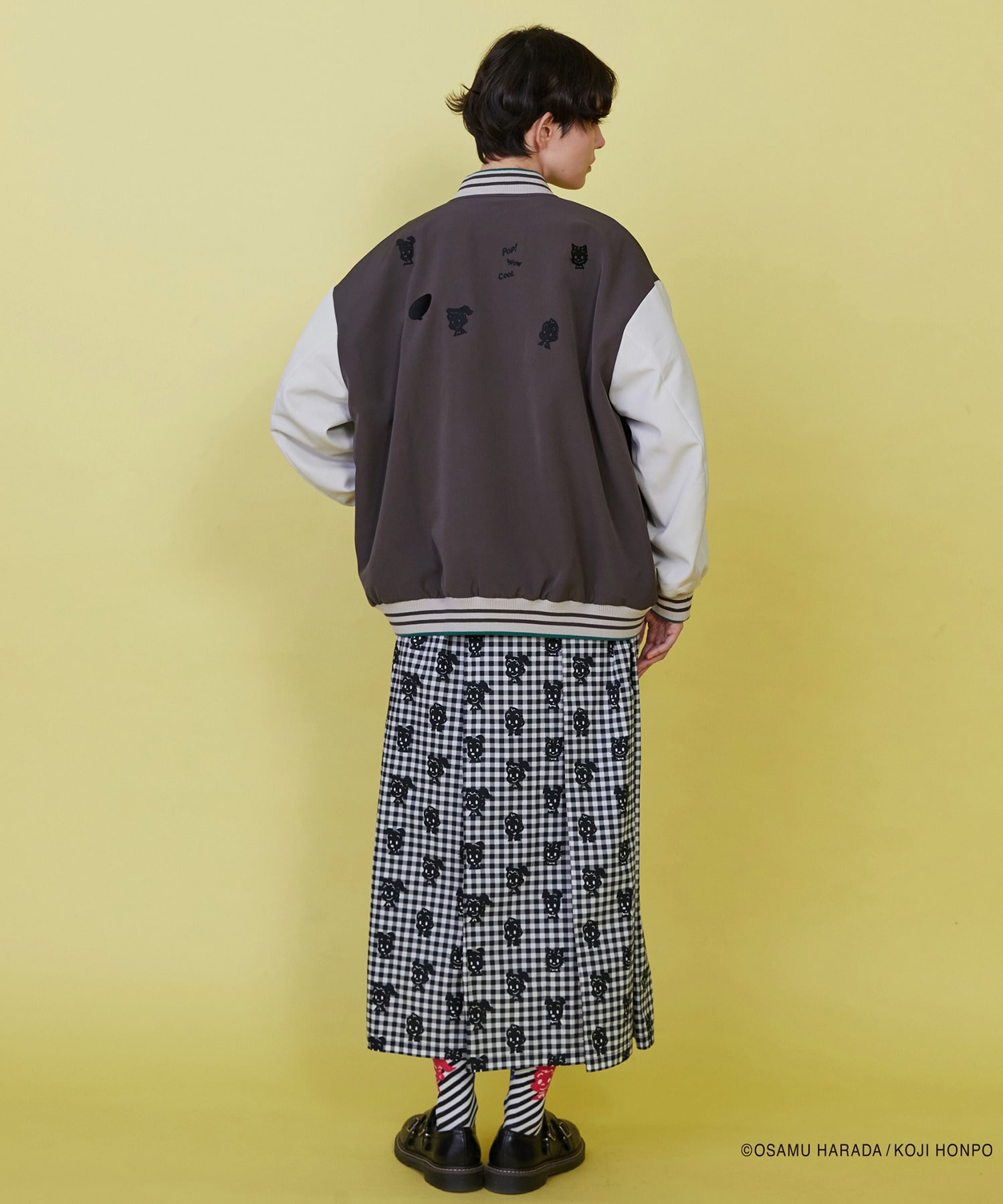 【FRAPBOIS】OSAMU GOODS レタードジャケット 詳細画像 チャコールグレー 19