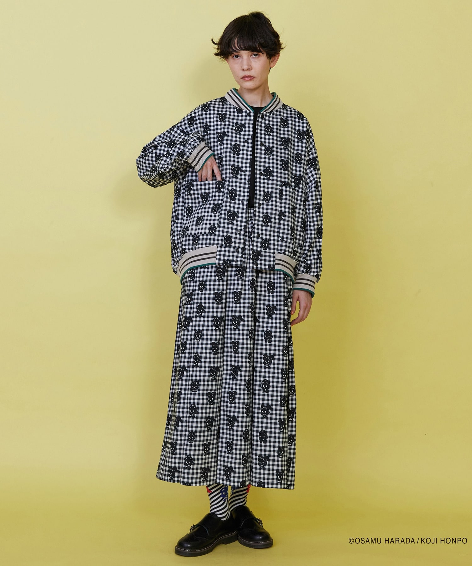 【FRAPBOIS】OSAMU GOODS レタードジャケット 詳細画像 チャコールグレー 26