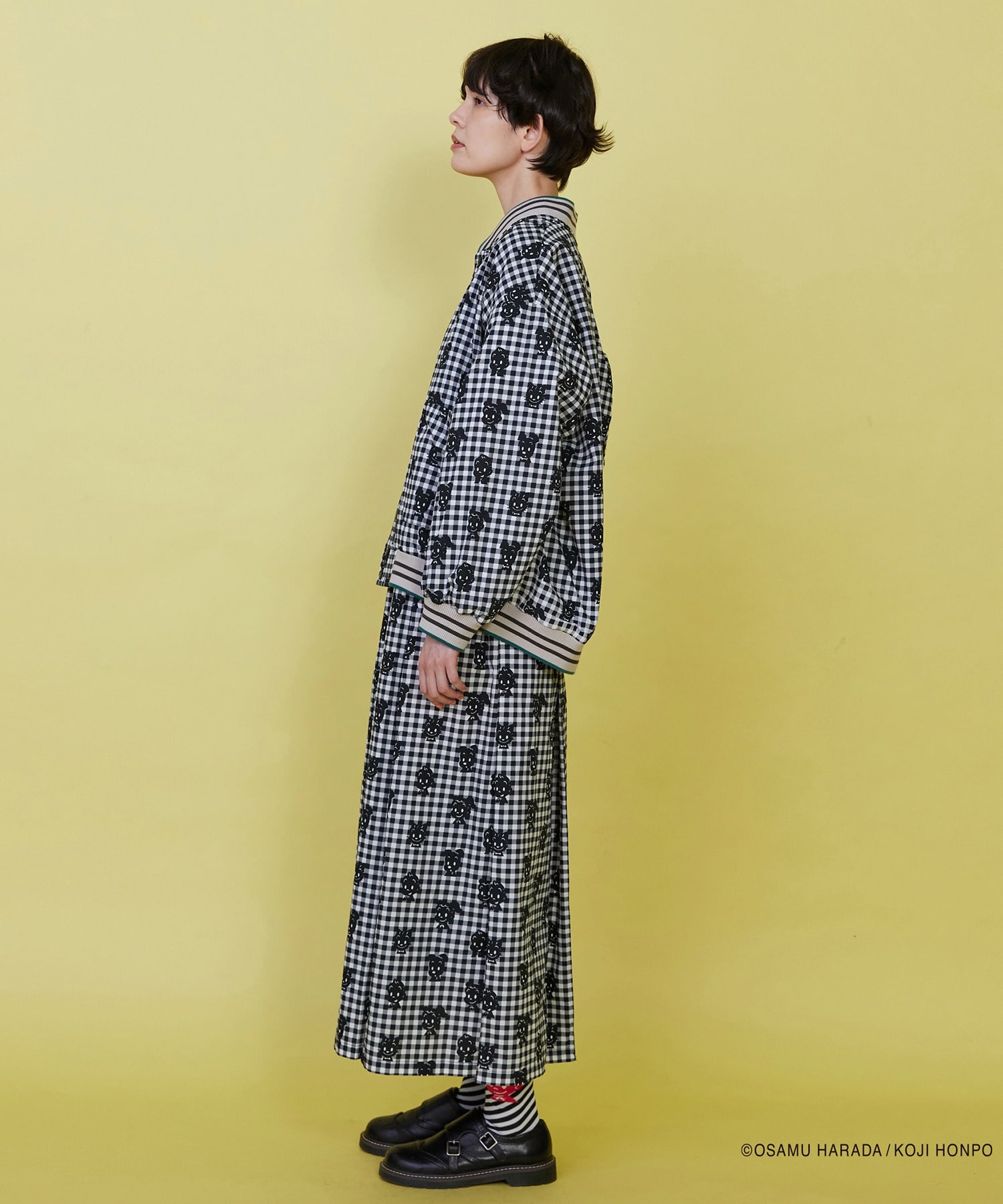 【FRAPBOIS】OSAMU GOODS レタードジャケット 詳細画像 チャコールグレー 28