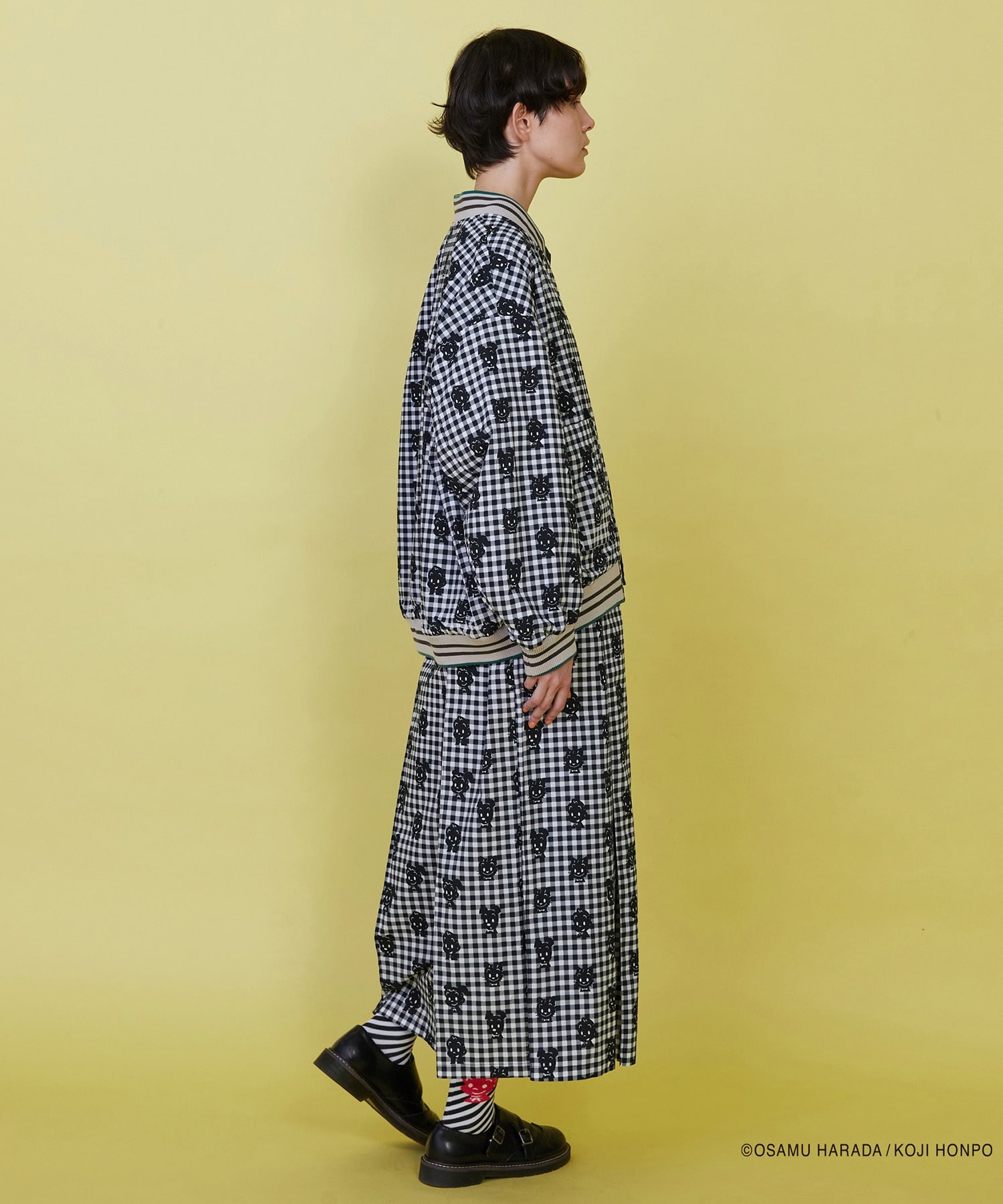 【FRAPBOIS】OSAMU GOODS レタードジャケット 詳細画像 チャコールグレー 30