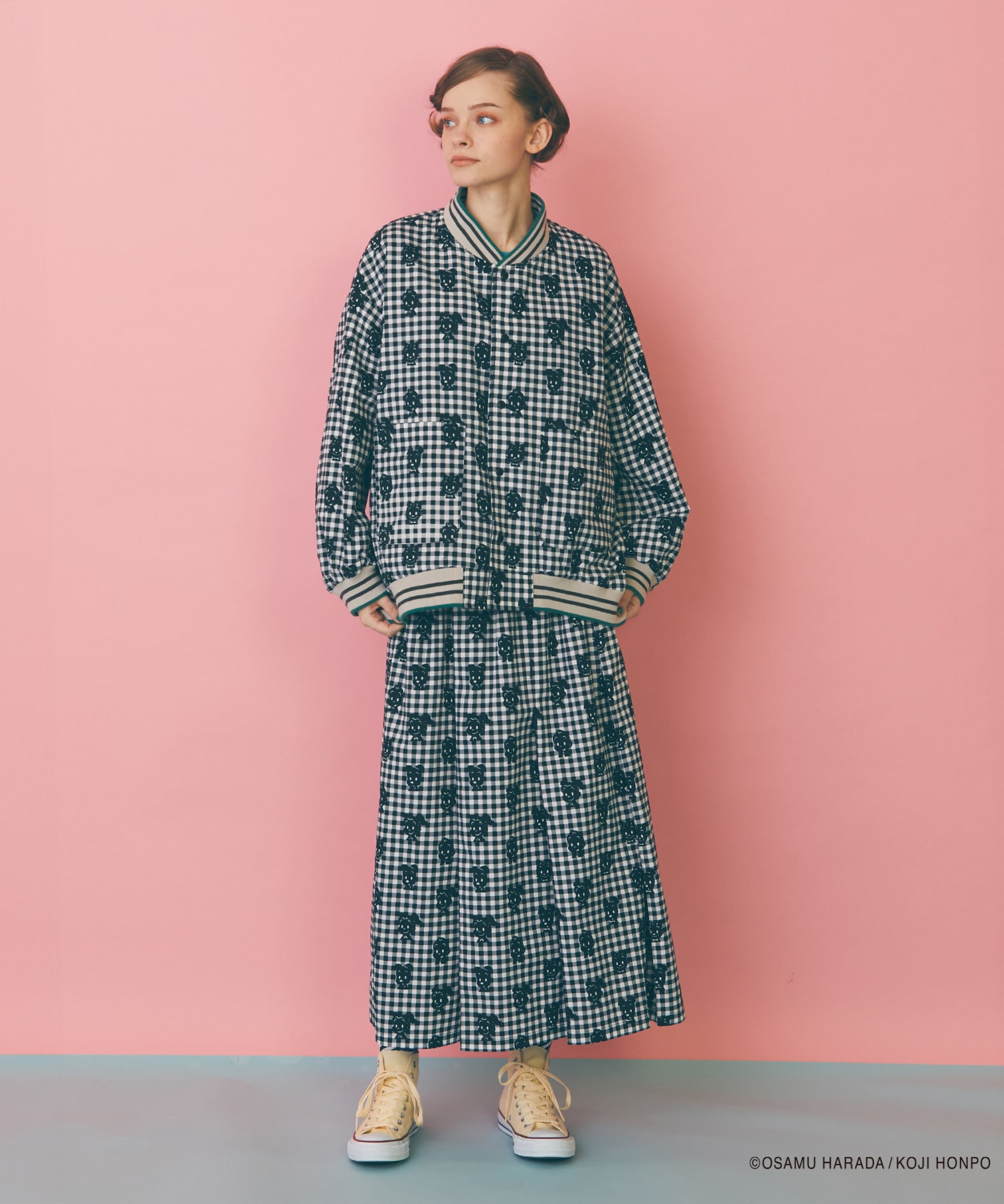 【FRAPBOIS】OSAMU GOODS レタードジャケット 詳細画像 チャコールグレー 7