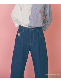 【FRAPBOIS】OSAMU GOODS デニムパンツ 詳細画像 ネイビー 4