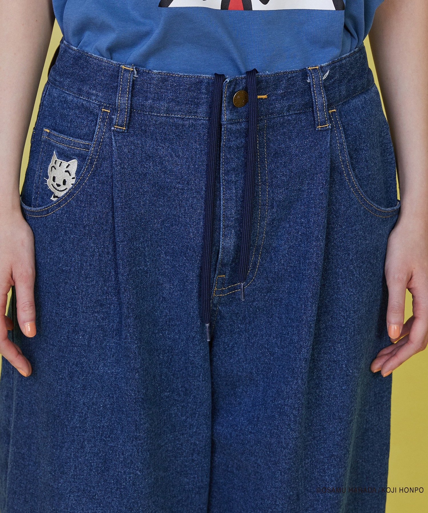 【FRAPBOIS】OSAMU GOODS デニムパンツ 詳細画像 ネイビー 14