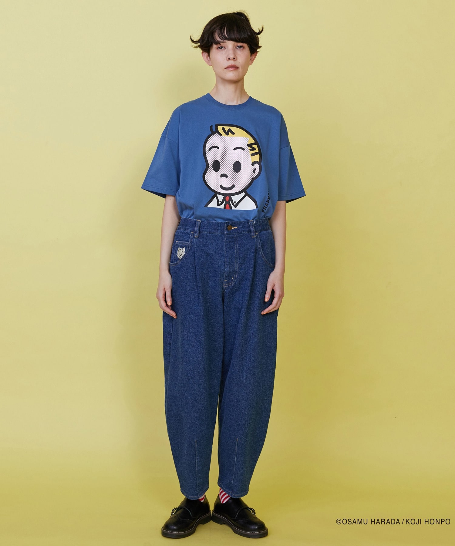 【FRAPBOIS】OSAMU GOODS デニムパンツ 詳細画像 ネイビー 19