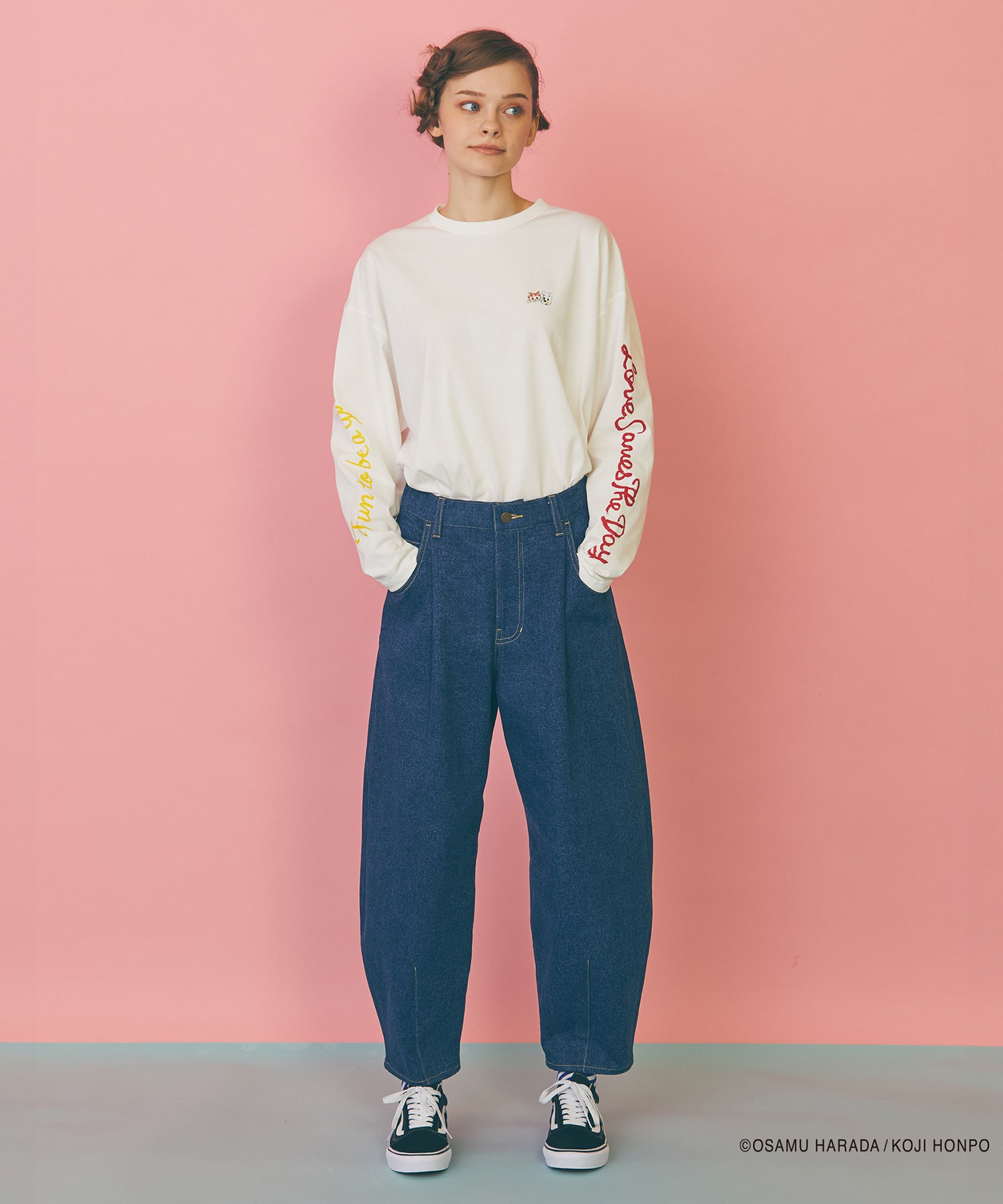 【FRAPBOIS】OSAMU GOODS デニムパンツ 詳細画像 ネイビー 2