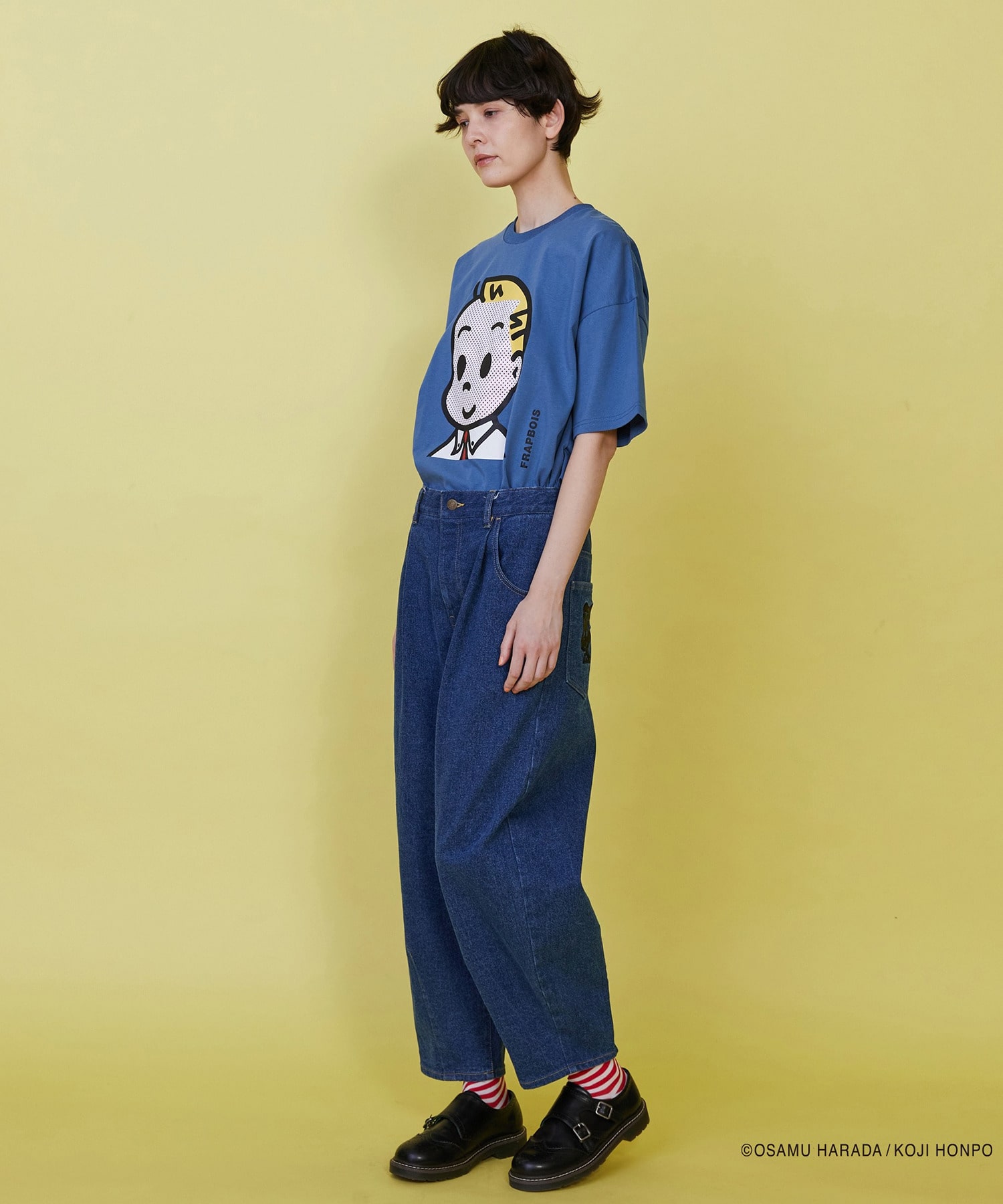 【FRAPBOIS】OSAMU GOODS デニムパンツ 詳細画像 ネイビー 20