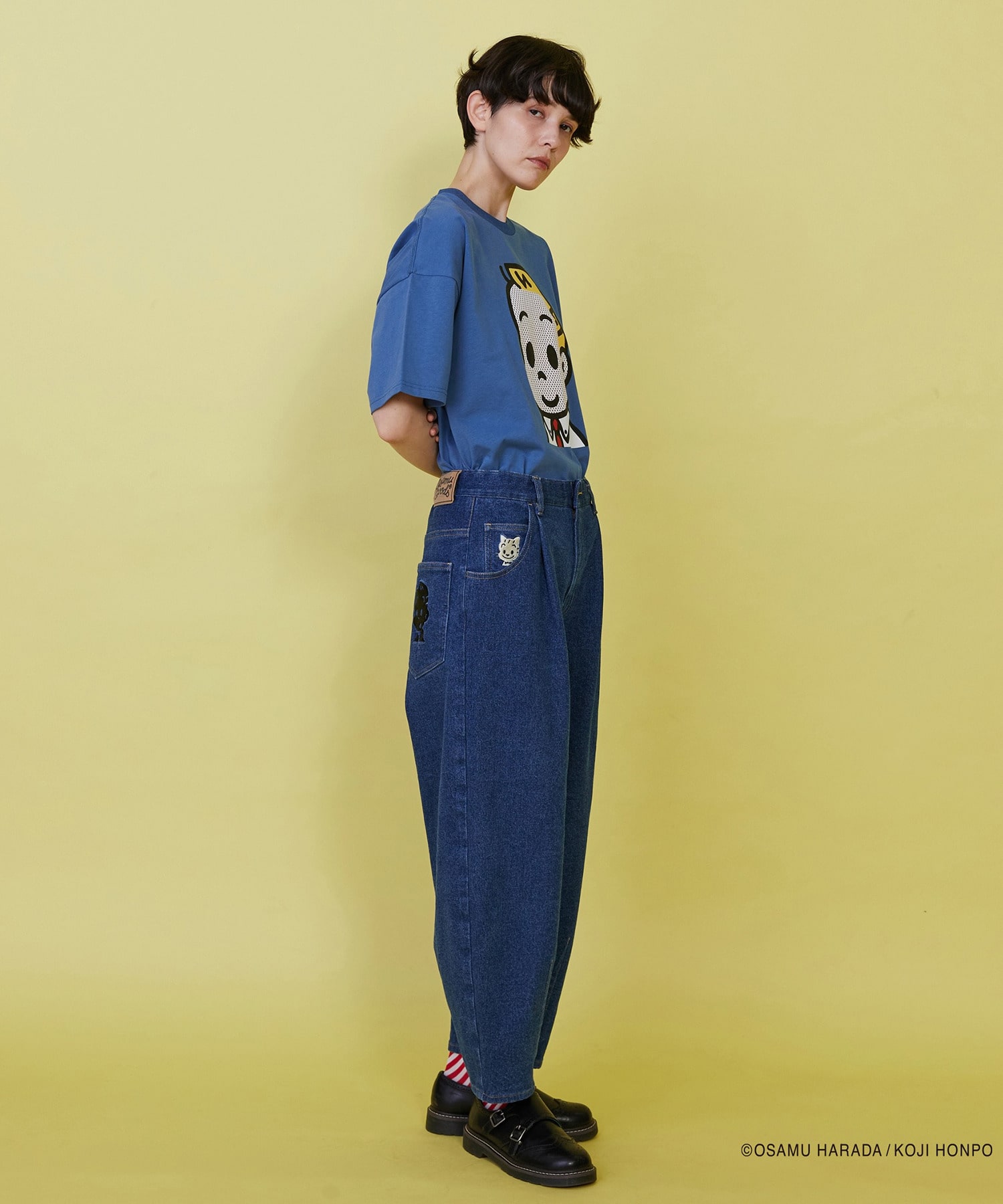 【FRAPBOIS】OSAMU GOODS デニムパンツ 詳細画像 ネイビー 22