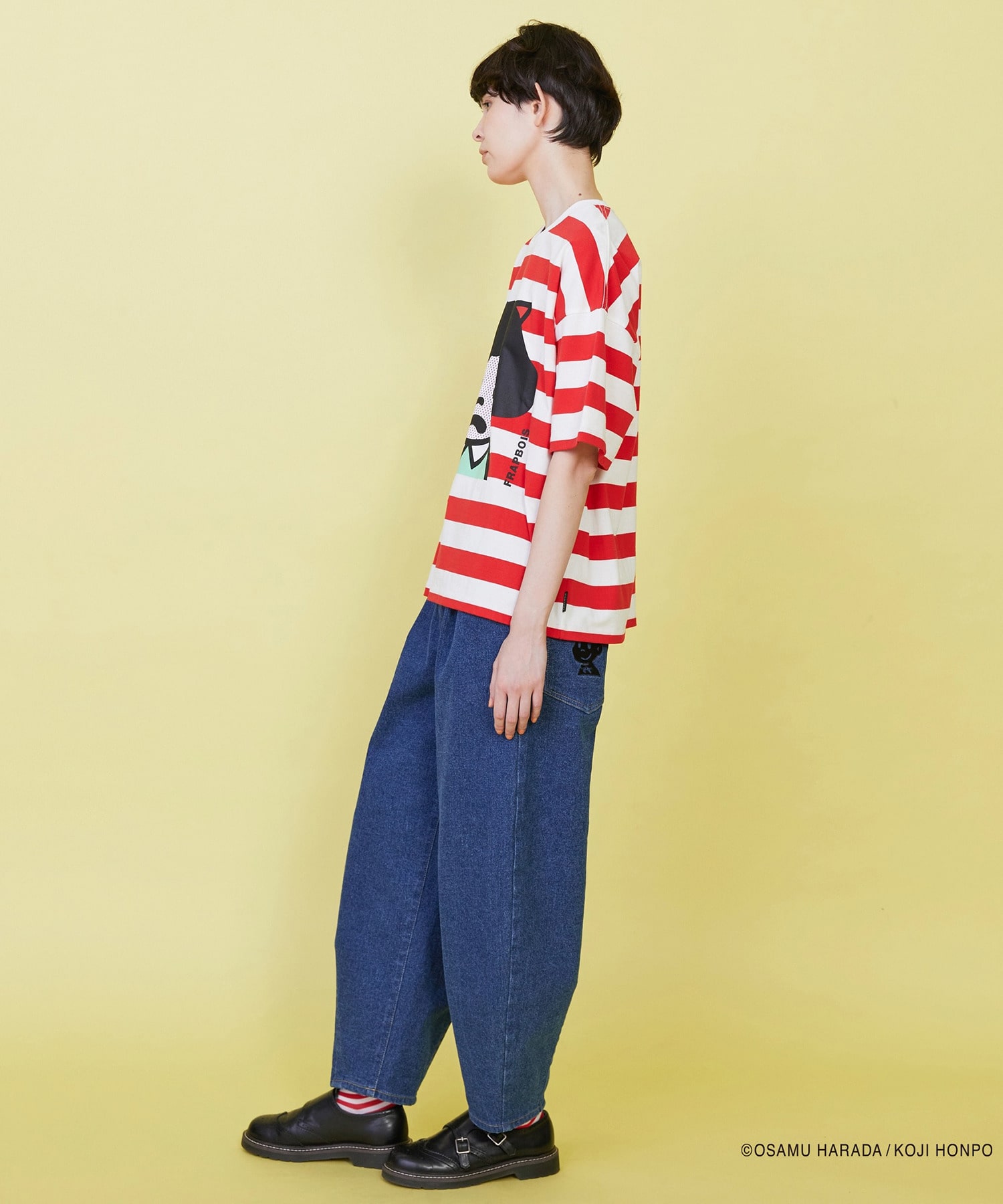 【FRAPBOIS】OSAMU GOODS デニムパンツ 詳細画像 ネイビー 24