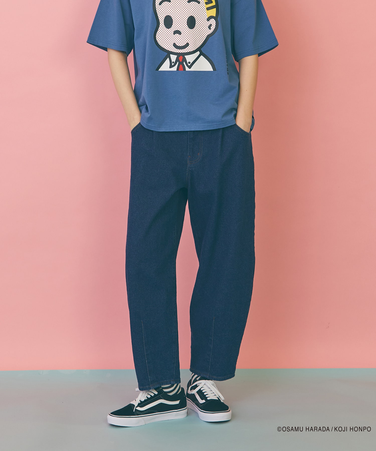 【FRAPBOIS】OSAMU GOODS デニムパンツ 詳細画像 ネイビー 7