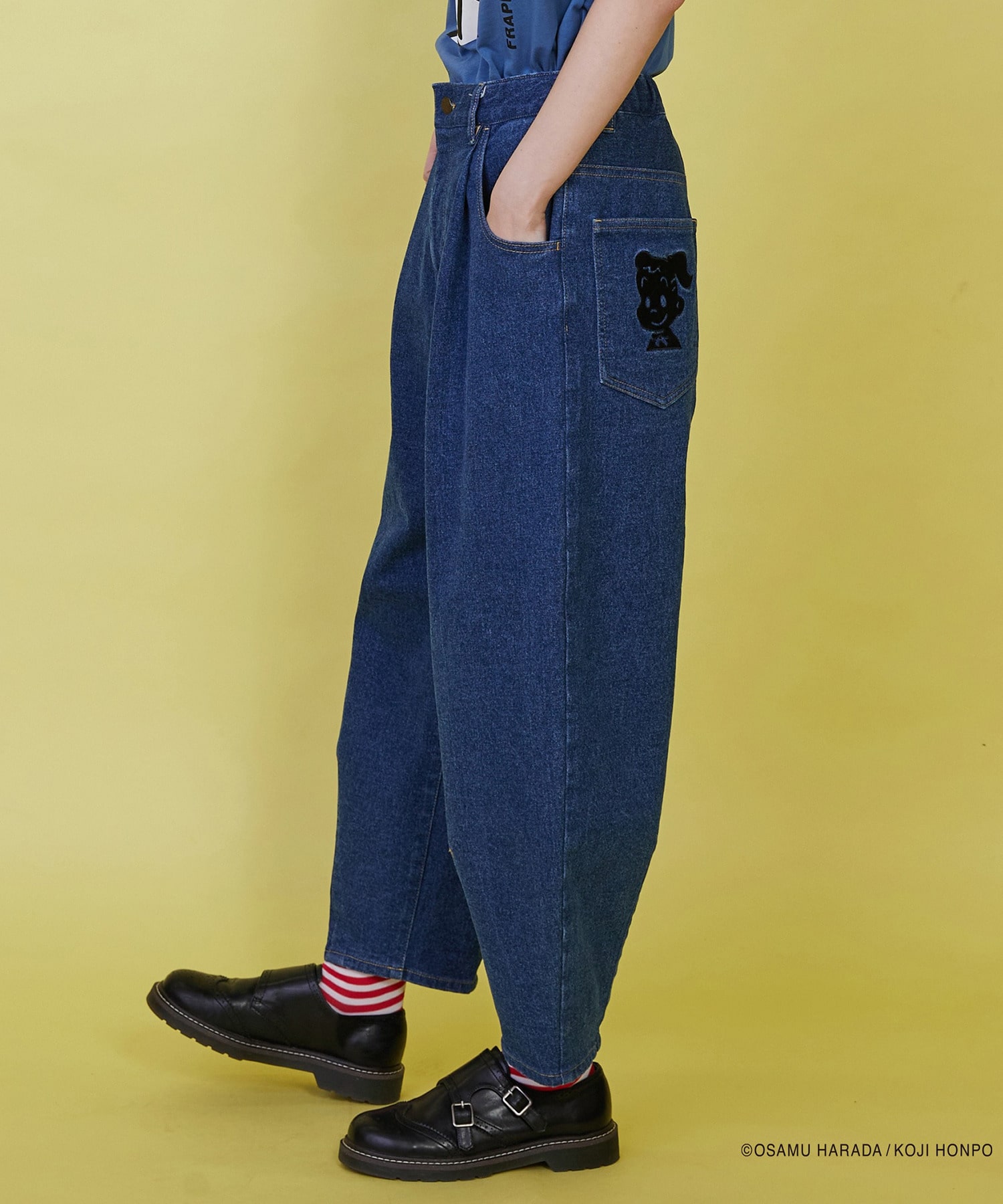 【FRAPBOIS】OSAMU GOODS デニムパンツ 詳細画像 ネイビー 9