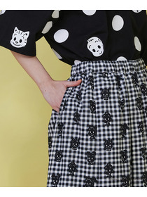 【FRAPBOIS】OSAMU GOODS ギンガムスカート 詳細画像 ブラック 10